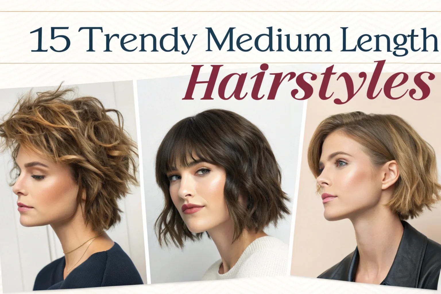 15 trendy medium length hairstyles