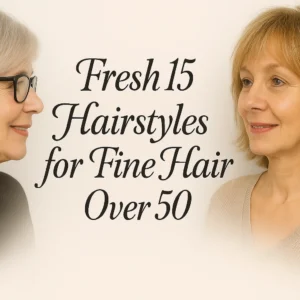 Fresh 15 Hairstyles for Fine Hair Over 50